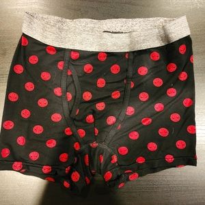 Mens Small Red and Black Marvel Deadpool Underwear